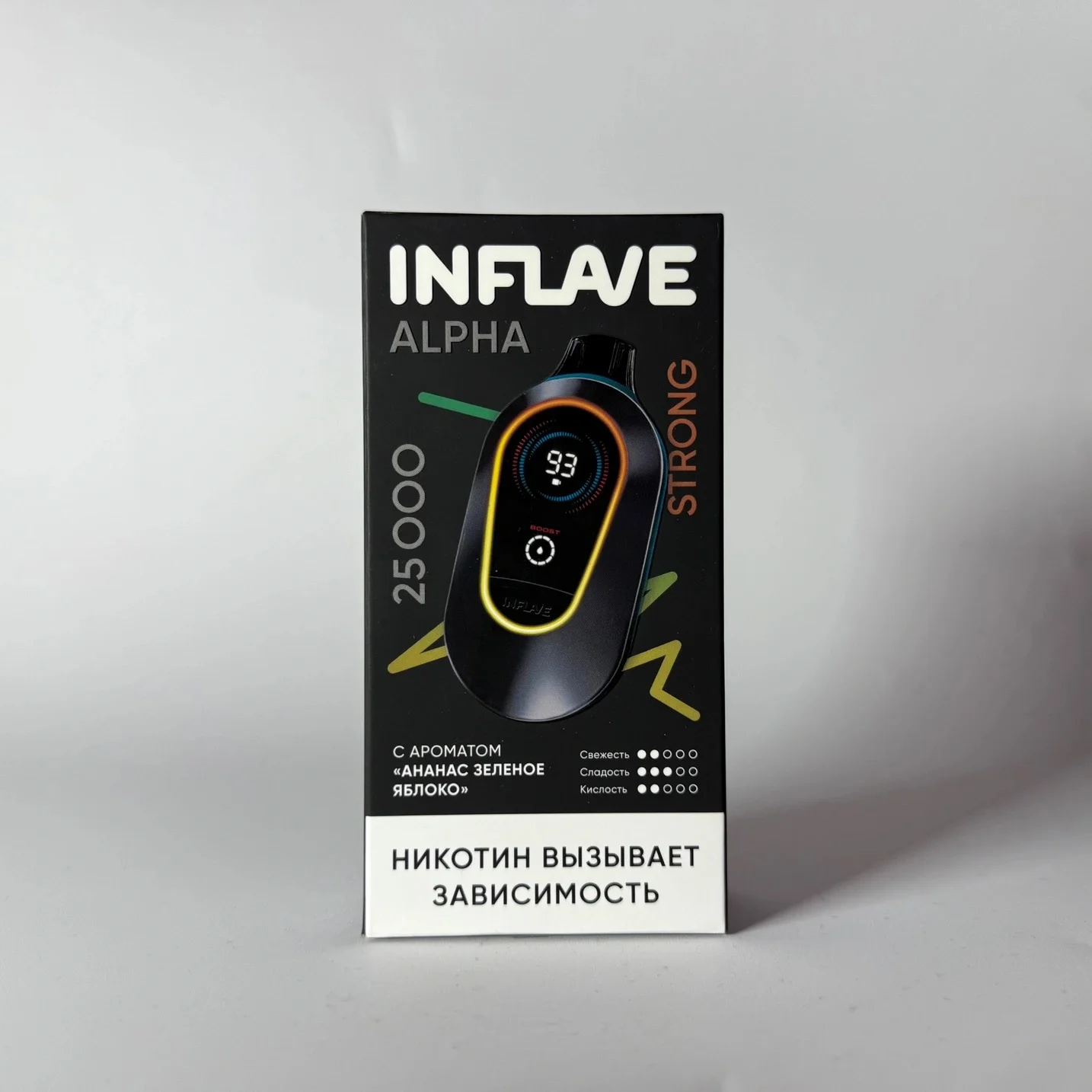 Inflave Alpha Strong 25000 Ананас зеленое яблоко