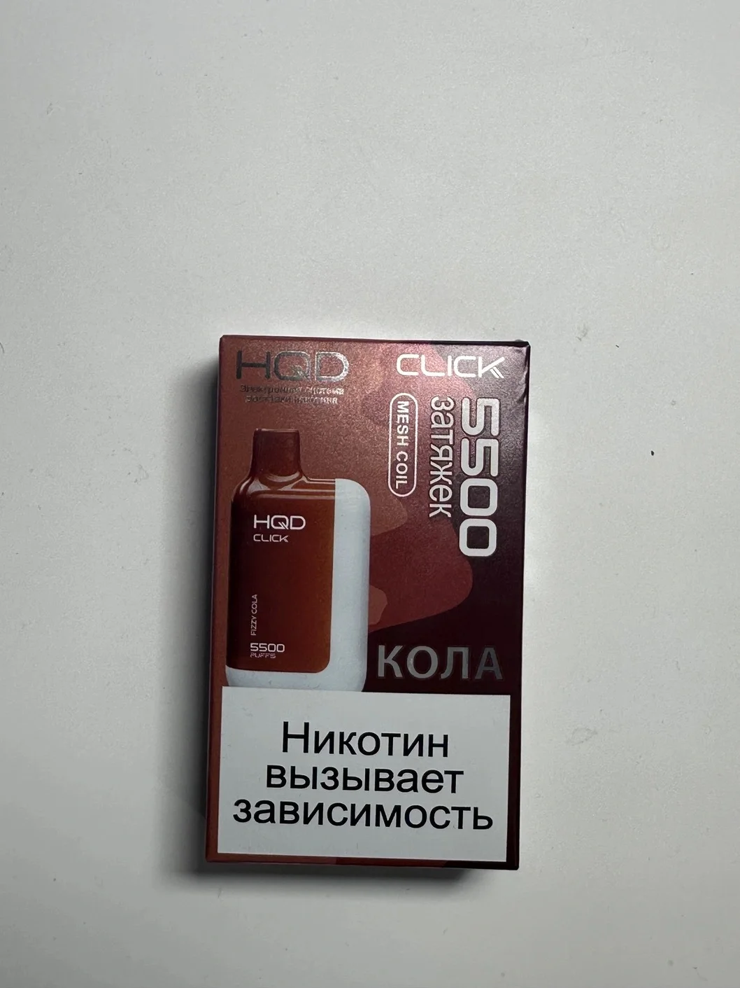 HQD Click 5500 устройство и картридж Кола