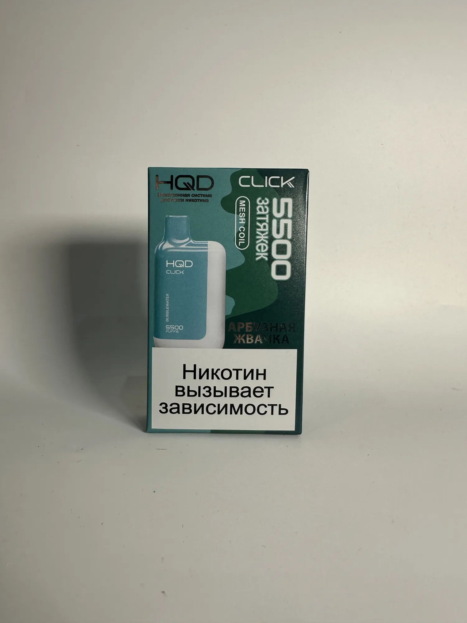 HQD Click 5500 устройство и картридж Арбузная жвачка