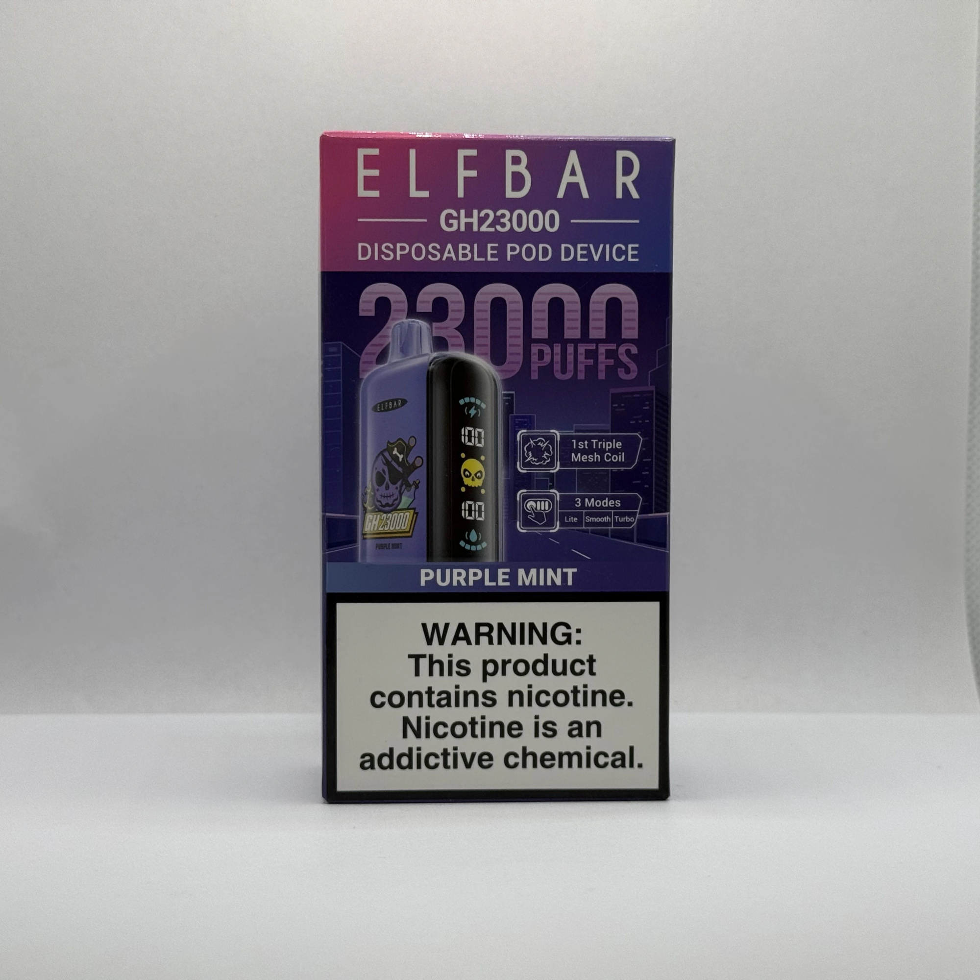 ELF BAR GH 23000 Мята ягоды и виноград (Purple mint)