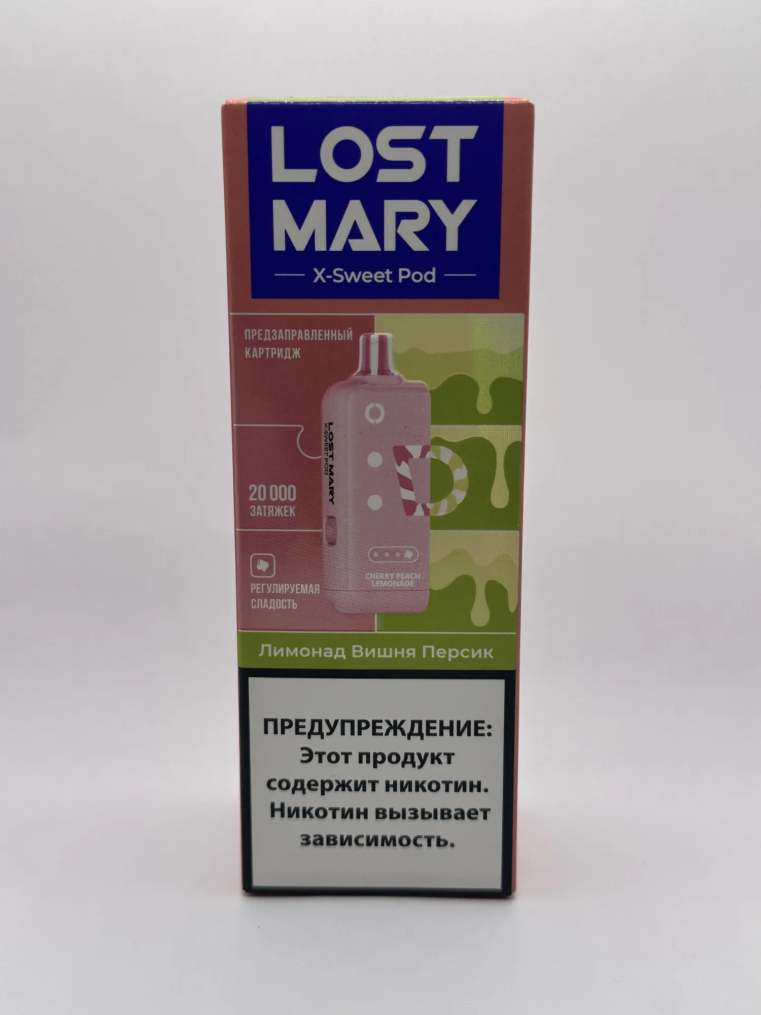 Lost Mary X-link картридж Лимонад вишня персик (Сладкая линейка)