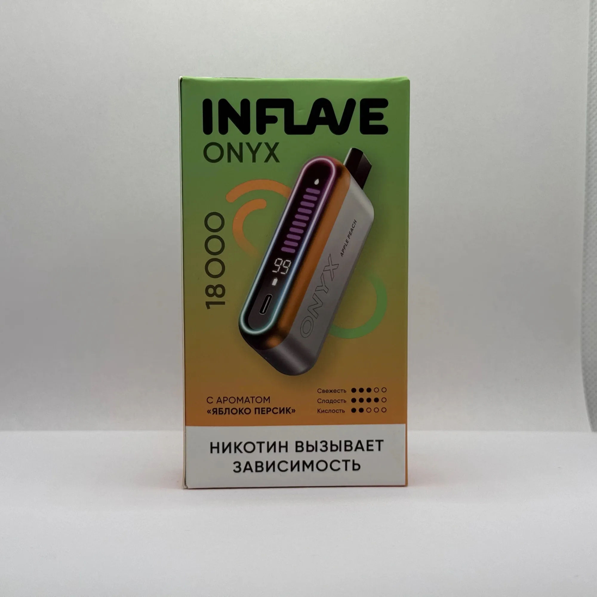 Inflave Onyx 18000 Яблоко персик