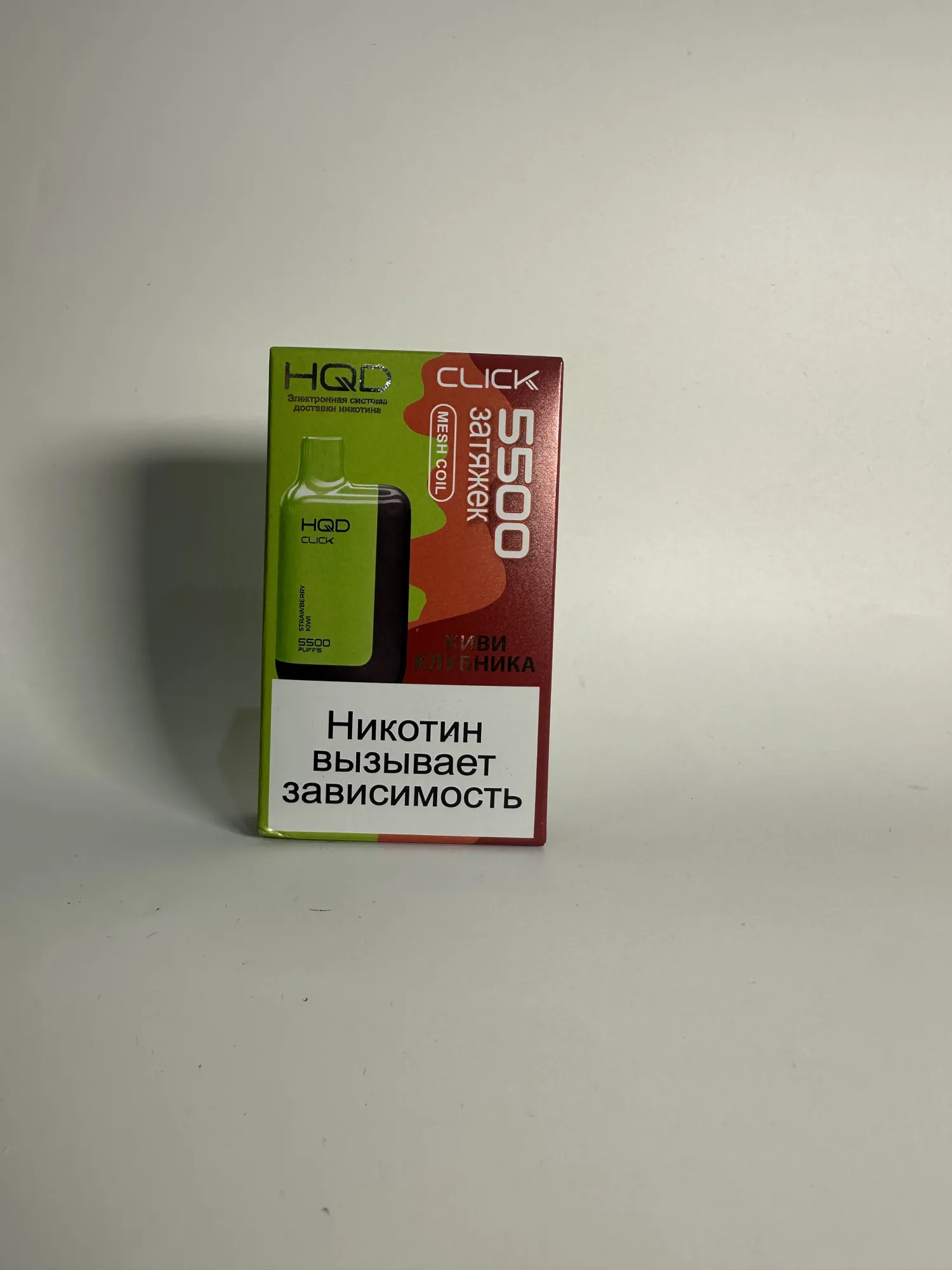 HQD Click 5500 устройство и картридж Киви клубника