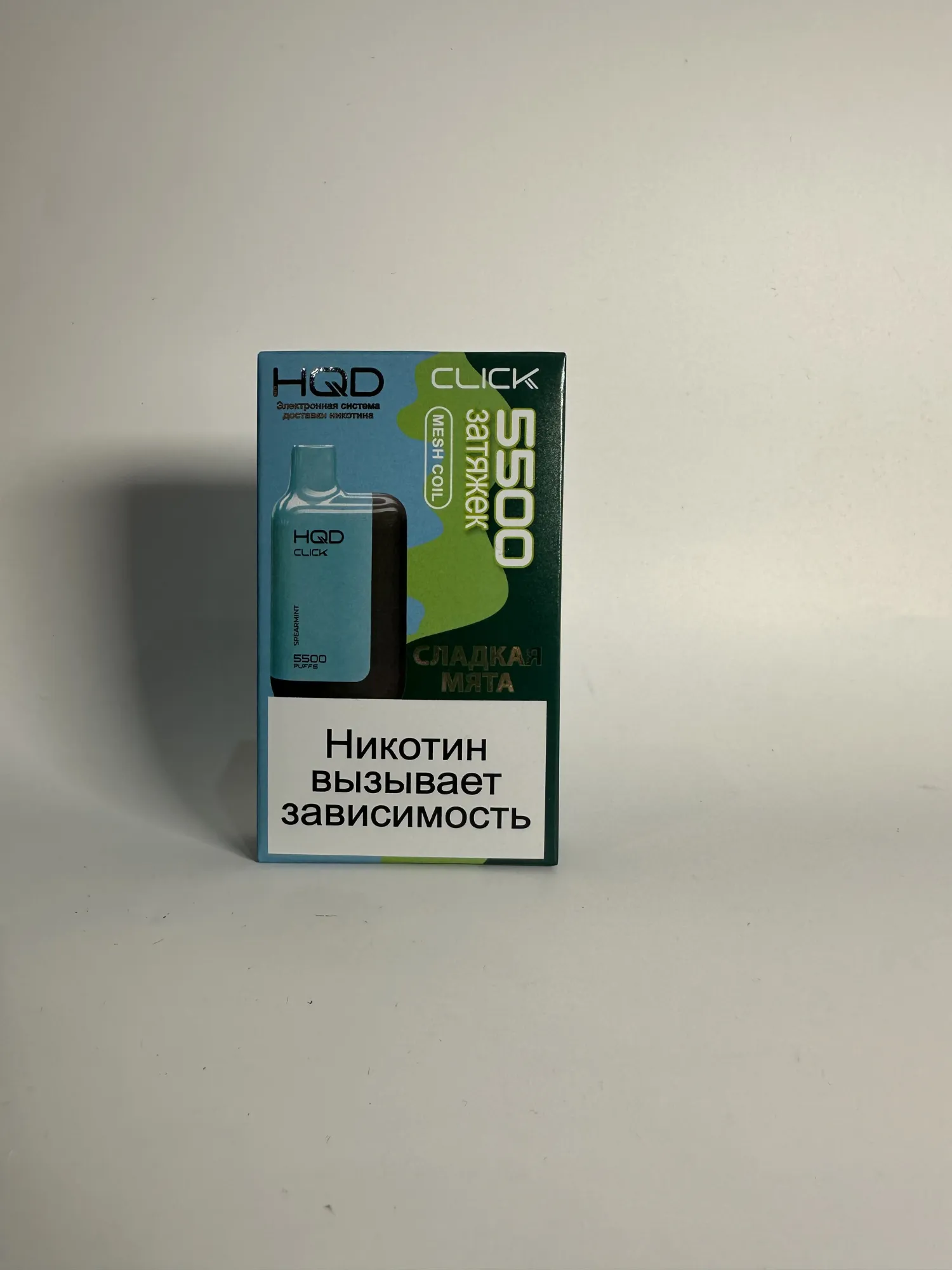 HQD Click 5500 устройство и картридж Сладкая мята